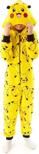 Miniatura 2 de Pokemon Mono para niños Pikachu amarillo orejas 3D para niños todo en uno Amarillo