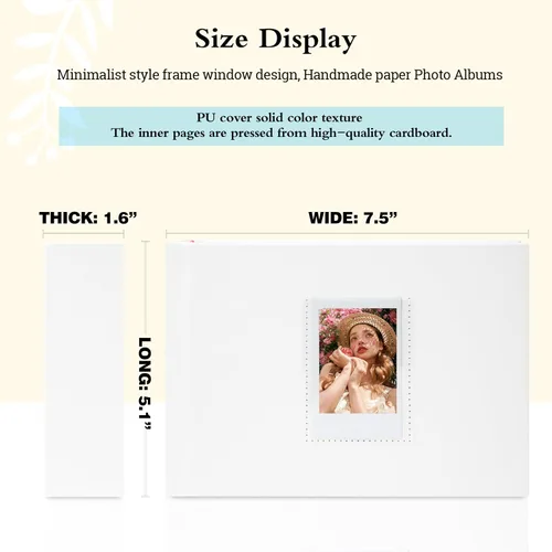 Miniatura 5 de Veicevol Álbum de fotos con espacio de escritura para cámara instantánea Fujifilm Instax Mini 12 11 9 40 90 8 7 Evo Liplay - Álbum de fotos de 64