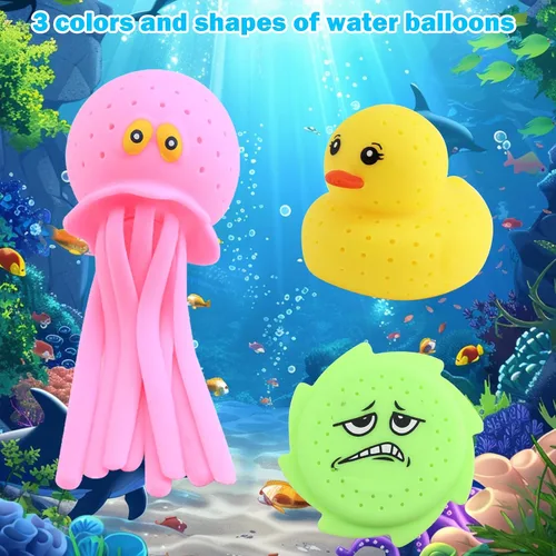 Miniatura 6 de 3 piezas de juguete de piscina de pulpo, juguete sensorial para aliviar el estrés, juguetes flotantes para niños, juguetes de agua de playa
