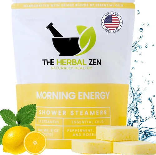 Morning Energy - Vaporizadores de ducha para aromaterapia para energía, regalo de Navidad, relleno de calcetines para adultos, fabricado en Estados