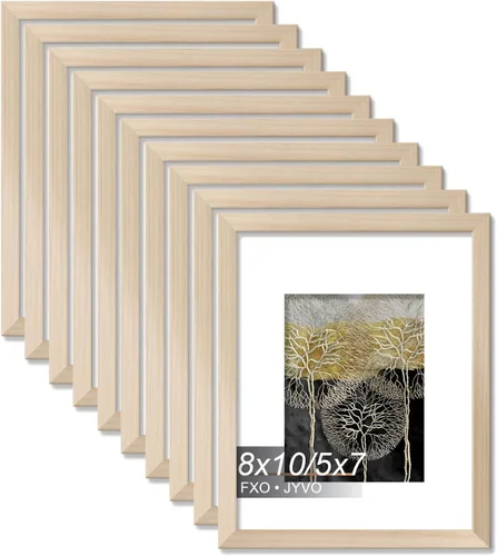 Miniatura 124 de Fxojyvo Marco de Fotos de 4x6, Muestra Foto de 3.5x5 con Paspartú o 4 x 6 Sin Paspartú, Liviano y de Alta Transparencia Marco de 4 por 6 para Pared