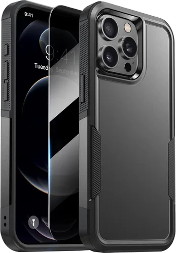 Diaclara Funda diseñada para iPhone 12 Pro Max, [con protector de pantalla de privacidad] [antiespía] [protección contra caídas de grado militar]