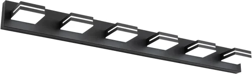 Miniatura 83 de SineRise - Lámpara LED para tocador de baño - Moderna lámpara de acrílico con acabado cromado para iluminación de pared sobre el espejo - 2 luces
