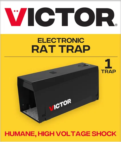 Victor Trampa electrónica para ratas para interiores, trampas eléctricas humanitarias para ratas en interiores para el hogar, trampas sin contacto y