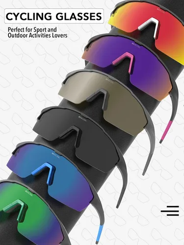 Miniatura 2 de BEACOOL Gafas de sol polarizadas deportivas de ciclismo para hombres y mujeres, UV400, gafas de sol de béisbol, TR90, marco para pesca, correr