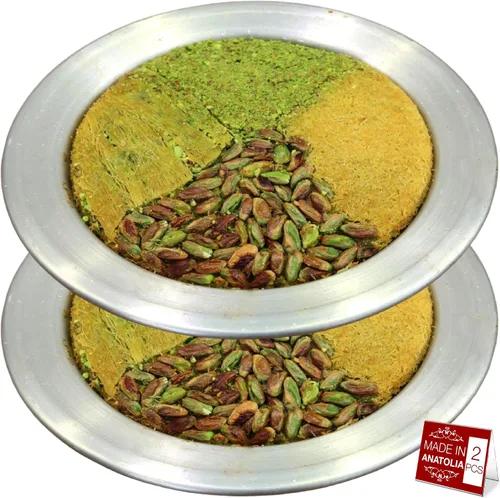 Miniatura 9 de Hakan Kunafa - Platos de servir para Kataifi Sartén de aluminio para hornear y servir Kunefe Molde para masa Knafeh Phyllo Fillo Plato