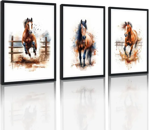 Miniatura 27 de 3 piezas modernas de lienzo de león de animales salvajes, pinturas de retratos de familia de leones, decoración de pared, obras de arte de sala