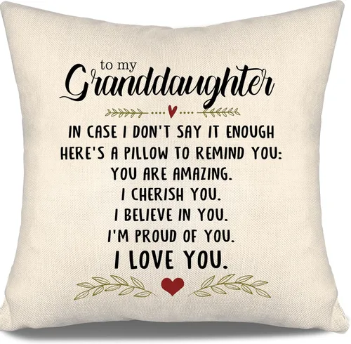 Miniatura 9 de En caso de que no lo diga lo suficiente aquí hay una almohada para recordarte que eres increíble, te aprecio, te quiero. Funda de almohada para tía