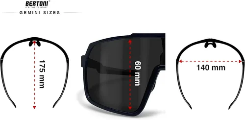 Miniatura 12 de Bertoni Deportes Ciclismo MTB Gafas De Sol Hombres Mujeres Antivaho Lente Óptica RX Portador Acc. - GEMINI NUEVO Portador de lentes ópticas