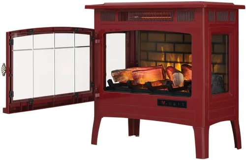 Miniatura 8 de duraflame Estufa Calentador de Chimenea Eléctrica Independiente con Efecto de Llama 3D para 1,000 Pies Cuadrados Canela