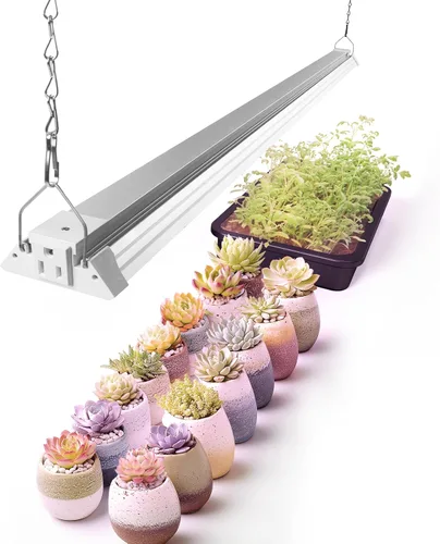 Miniatura 14 de Barrina TX-S60 - Luz de cultivo de 4 pies, 60W (equivalente a 420W), espectro completo con LEDs rojos de 660nm, PPFD alto, enlazable, luces