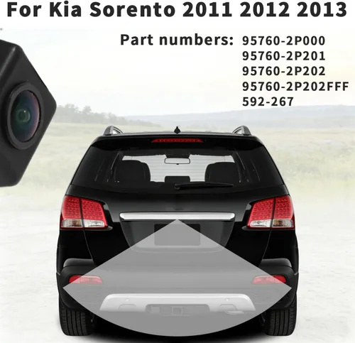 Miniatura 2 de Cámara de respaldo de visión trasera OE 95760-2P202 Reemplazo para 2009-2013 Kia Sorento 2.4L 3.5L Park Assist Cámara reversa 957602P202