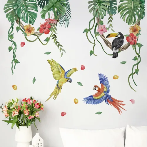 Miniatura 9 de Yovkky Calcomanías de pared de plantas en maceta de gatos negros, caricaturas, gatito, bonsái, guardería, sala de juegos, decoración de cactus
