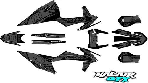 Miniatura 3 de Kit de gráficos para KTM Enduro 2-Stroke 150 EXC, 250 EXC y 300 EXC años 2020, 2021, 2022 y 2023 Rugged Series Magenta 16 Mil - Adhesivo de carreras