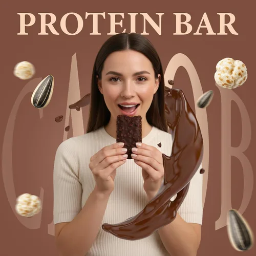 Miniatura 3 de Rawmantic chocolate Barra de proteína vegana de algarroba de 2.12 onzas, 2.12 oz, 12 barras