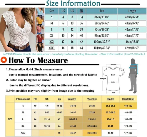 Miniatura 3 de Camiseta sexy para mujer, ribete de encaje de verano, festoneado, ahuecado, transparente, escote transparente, para fiesta nocturna y club