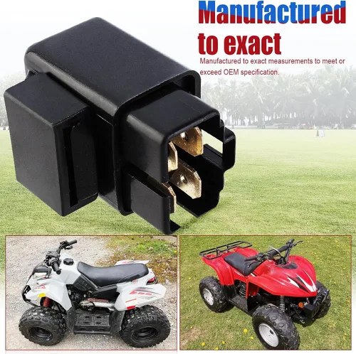 Miniatura 6 de Solenoide de relé de arranque compatible con Yamaha Grizzly Kodiak Moto-4 Raptor Razz Terrapro Trailway Timberwolf V-max Vino Warrior Wolverine