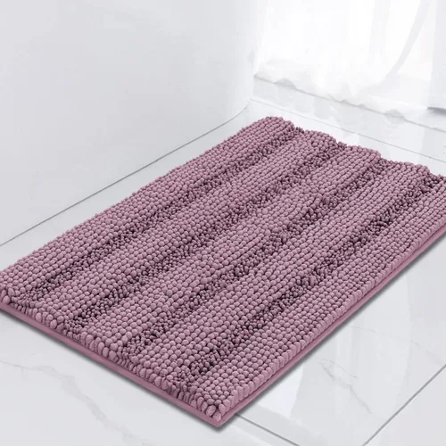 Miniatura 156 de Turquoize Alfombras de Baño de Chenilla Peludas Alfombra de Baño Antideslizante Gruesas Alfombras Peludas para Baño Chenilla Juego de Alfombra