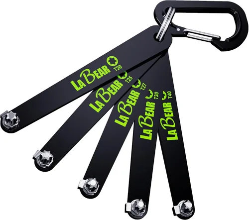 LABEAR - Juego de tornillos torx de bajo perfil, tornillo torx de bajo perfil, Juego de destornilladores torx de perfil ultra bajo de 5 piezas,