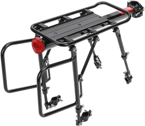 Aleación de aluminio Bicicletas de montaña Asiento trasero Portaequipajes Rack Ciclismo Bicicletas Cargo Rack Bastidores de asiento trasero