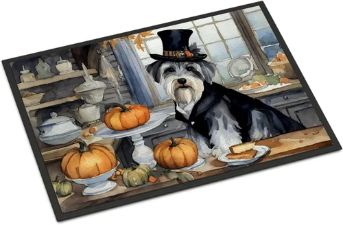 Miniatura 82 de Caroline's Treasures DAC1720MAT Affenpinscher - Tapete de otoño para cocina, con calabazas, 18 x 27 pulgadas, tapete para puerta delantera
