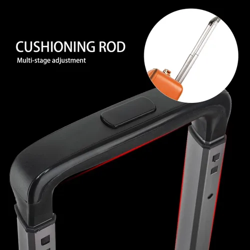 Miniatura 8 de Leathario Maleta con ruedas de cuero para laptop, maletín con ruedas, Naranja