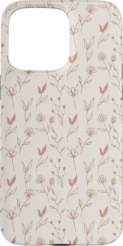 Miniatura 30 de Beige Tan Wildflower Floral Minimal Flower Boho Case for iPhone 17