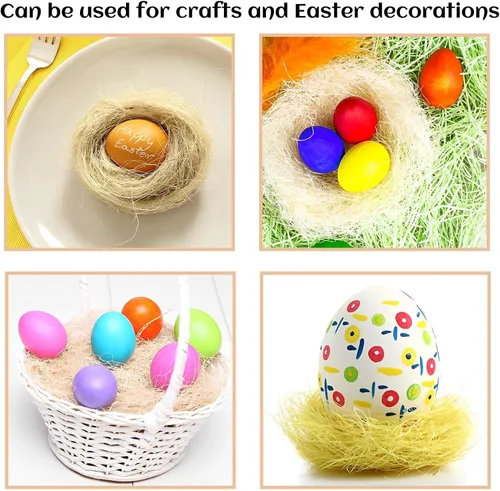 Miniatura 6 de kathson Materiales de anidación de pájaros, fibra de coco, material de cama cálido y transpirable, seda de lino para pájaros pequeños animales