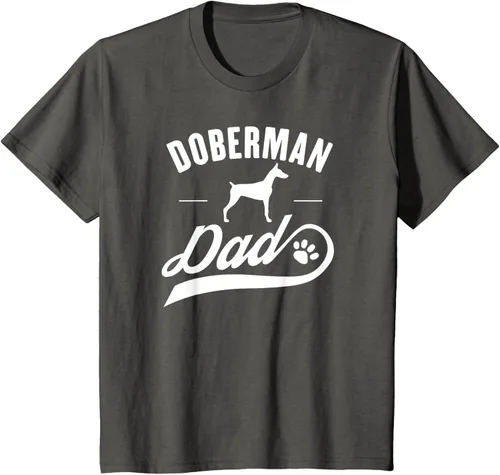 Miniatura 42 de Doberman Dad - Camiseta para amante del dueño del perro, Negro, S