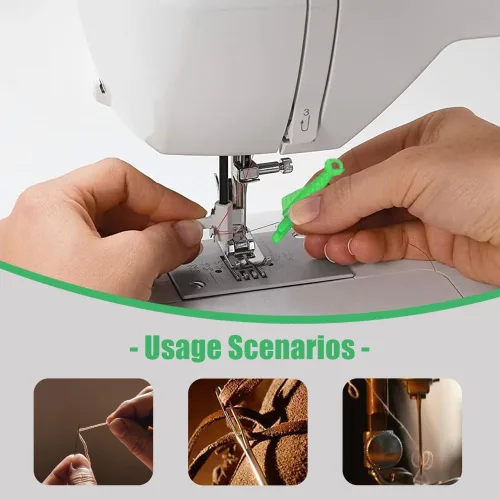 Miniatura 4 de Enhebrador automático de agujas de coser, tipo pescado, para coser a mano, herramientas de enhebrador de agujas para máquina de coser, suministros