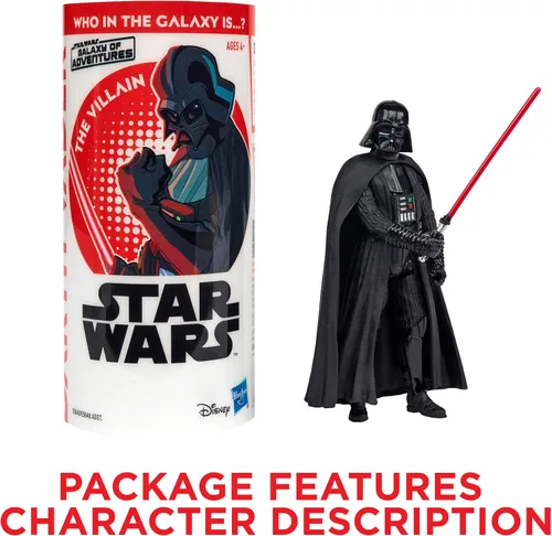 Miniatura 10 de STAR WARS Galaxy of Adventures Darth Vader Figura de acción de 3.75 pulgadas y mini cómic