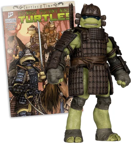 McFarlane Toys - Teenage Mutant Ninja Turtles (Page Punchers) Figura de acción de Leonardo de 5 pulgadas con tortugas en el tiempo