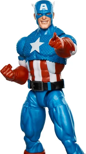 Miniatura 8 de Marvel Legends Series Capitán América, Avengers Retro Marvel Comics Secret Wars Figura de acción coleccionable de 6 pulgadas con escudo