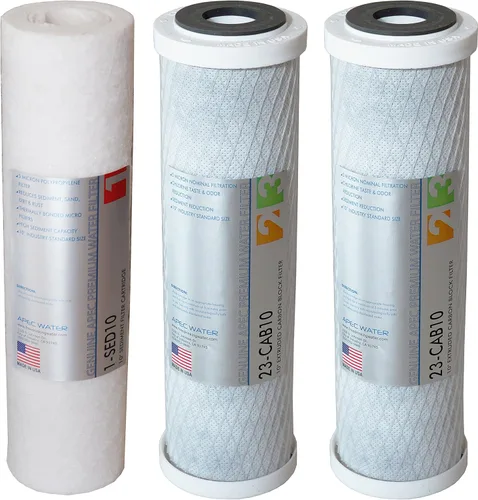 APEC JUEGO DE FILTROS HECHOS EN EE. UU. de doble capacidad, juego de prefiltros para sistema de filtro de agua de ósmosis inversa ULTIMATE series,