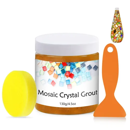 Miniatura 20 de Lechada de mosaico de cristal, herramientas de azulejos de mosaico, accesorios de azulejos de mosaico – Esencial para el empastado hecho a mano
