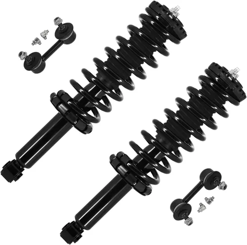 Miniatura 49 de Detroit Axle - Kit de puntales delanteros 2WD para Ford F-150 2005-2008 Lincoln Mark LT 2005-2008, 2 puntales con muelle helicoidal, 2 enlaces