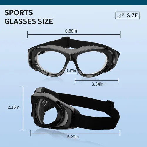 Miniatura 3 de SooGree Anteojos deportivos para hombres y mujeres, para baloncesto, fútbol, deportes, antiniebla, choque, colisión, gafas de uso