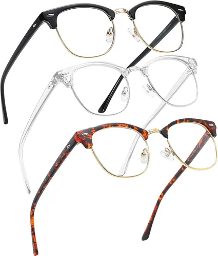 Miniatura 12 de Perfectmiaoxuan - Gafas con bloqueo de luz azul, para computadora/juegos/pantalla para mujeres u hombres, anti luz azul y UV, Estándar