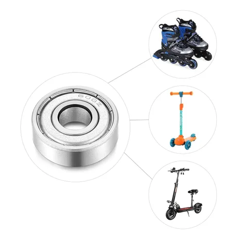 Miniatura 5 de 608-Z Rodamientos de patineta miniatura sellados blindados - 0.315x0.866x0.276 in, 10 unidades, utilizados en maquinaria de longboard y scooters