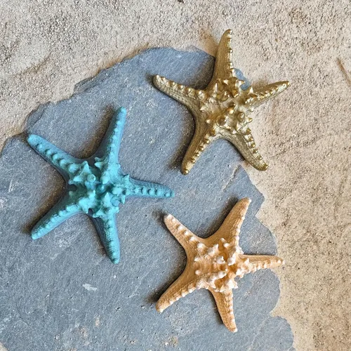 Miniatura 7 de Centro de mesa azul decorativo de estrella de mar, artesanía de estrellas de mar reales, resina hecha a mano, estrella de mar de mar estilo playa