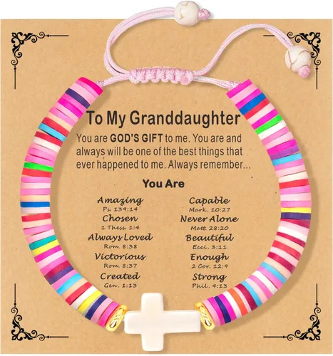 Miniatura 48 de Regalos navideños para niños, niñas adolescentes, mujeres, linda pulsera de cruz para niñas, regalos de Navidad cristianos para mujeres, ideas