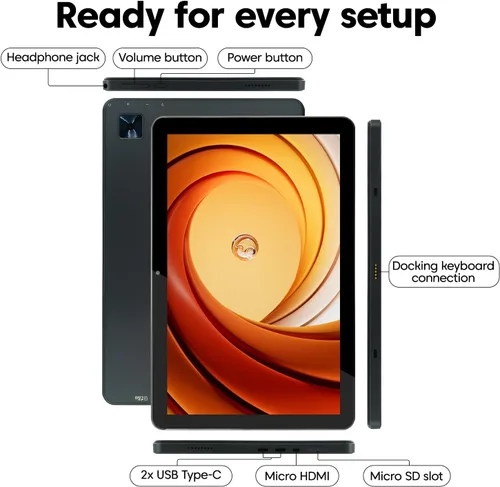 Miniatura 6 de Fusion5 - Tableta de 10.1" con Windows 11 Professional - 16 GB de RAM, SSD de 512 GB, Intel de 13ª generación, Full HD, USB C, Micro HDMI - Tableta