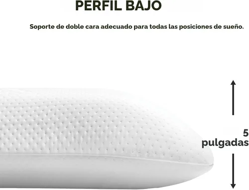 Miniatura 9 de Tempur-Pedic Almohada Symphony de Espuma Viscoelástica Sensación Suave de Lujo, Estándar, Blanco
