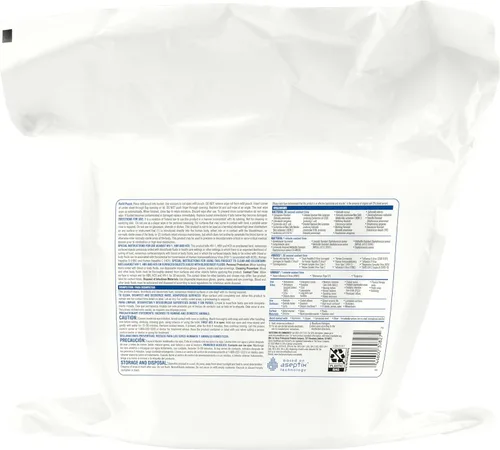 Miniatura 10 de Clorox Healthcare Toallitas desinfectantes limpiadoras de peróxido de hidrógeno, 12 x 11 pulgadas, repuesto para cubo, 185