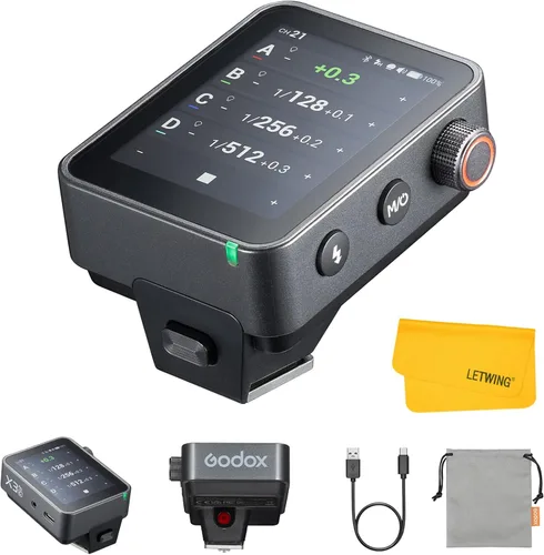GODOX X3 Pro C X3Pro-C TTL - Disparador de flash inalámbrico para Canon, Transmisor de flash inalámbrico 2.4G, Soporte para pantalla táctil y