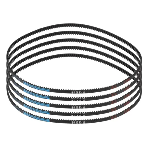 Miniatura 13 de uxcell 4pcs HTD-3M correa dentada de goma 60 dientes, 7.087 in de longitud de paso x 0.236 in de ancho x 0.094 in de altura, correa de distribución