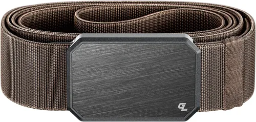 Miniatura 13 de Groove Life - Cinturón de nailon elástico para hombre con hebilla magnética de aluminio