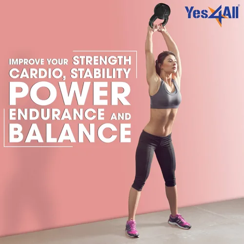 Miniatura 4 de Yes4All - Juego de pesas rusas recubiertas de vinilo, set combinado para entrenamiento corporal completo, fuerza de agarre, flexiones y ejercicios