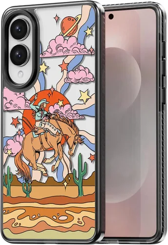 Miniatura 96 de Rosarnnah Funda compatible con Samsung Galaxy S24 Ultra, bonita estética, a la moda, divertida funda con estampado de gatito y gato, duradera a
