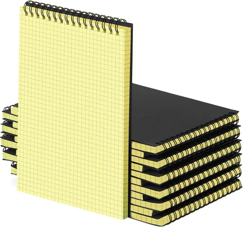 Miniatura 31 de Engrowtic Paquete de 1 bloc de notas en espiral de papel cuadriculado A5, bloc de notas encuadernado con alambre, bloc de notas de cuadrícula